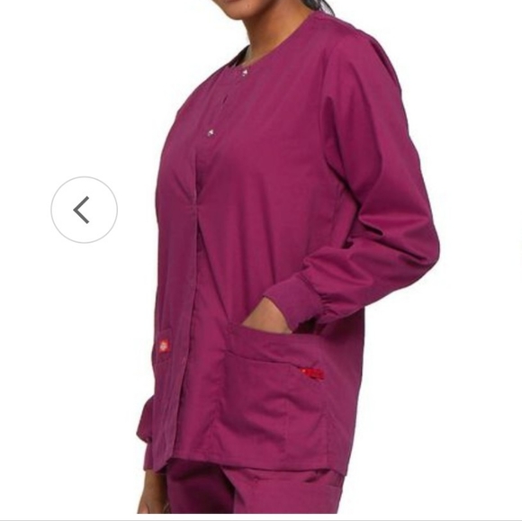 EDS Signature by Dickies Women's Snap Front Scrub Jacket - Picture 3 of 11